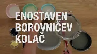 Enostaven borovničev kolač