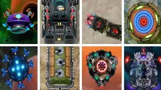 All Bosses From 1945 Galaxy Shooter, Air Force 1945 War and Strike Force 1945 War 1+2