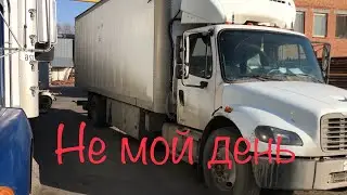 The brakes on the Toyota failed. The Freightliner stalled in the middle of the road.
