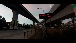 keadaan highway di jam 6:30 pagi. Dari KAJANG MENGHALA KE KUALA LUMPUR