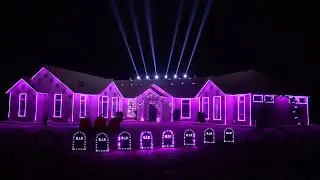 Everlong Foo Fighters 2023 Halloween Light Show - 4K