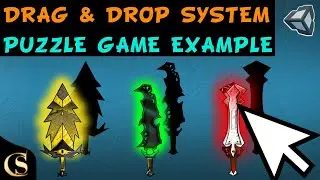 Drag and Drop System in Unity - Puzzle Game Example (PC and Mobile)