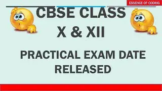 Practical exam date | cbse | class 10 | class 12 | CBSE latest news