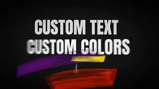 Brushed Titles Text Animation With 6 Text holders for your custom text, apply own colors, music i...