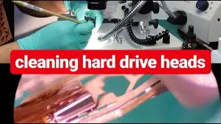 cleaning heads on hard drive that clicks