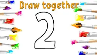 Draw the number two | Рисуем цифру два | Екі санды сызыңыз