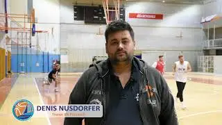 Denis Nusdorfer pred tekmo Troti - Portorož