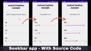 Make SeekBar app in android studio | App development | Android Studio