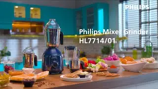 30 Min Continuous Grinding with Philips Mixer Grinder | 1000 Watt | 4 Jars | HL7714/01