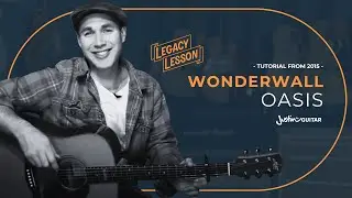 Oasis Wonderwall Guitar Lesson * Correct Strumming! *