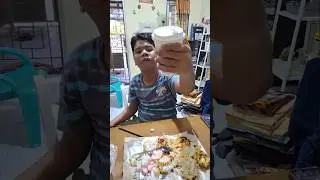 Wah fariz sarapan apa itu #shorts
