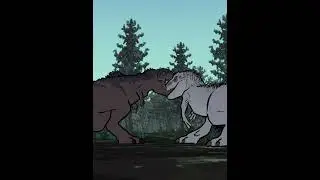 Indominus Rex vs Giganotosaurus | Animation 