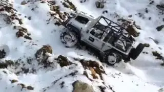Axial scx10 Jeep Wrangler snow drive