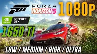 Forza Horizon 5 / GTX 1650 ti + AMD Ryzen 5 4600H / Low Mid High Ultra 1080p