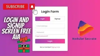 Login & Signup Screen using Firebase Database - 2023 