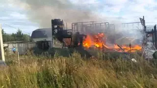 Пожар в Брехово 15 августа 2015 года
