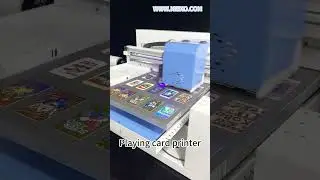 playing card printer uv dtf printing machine print on  colorful cards #playingcards#uvprinter