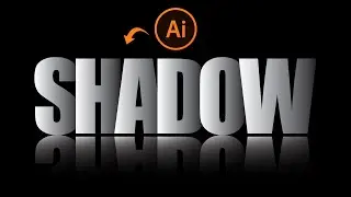 How to Create Text Shadow and Reflection Effect in Adobe Illustrator | Easy Tutorial | Ayaz Inspire