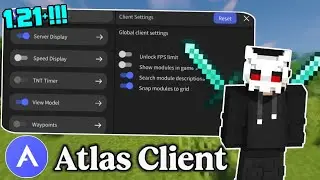 🔥ATLAS CLIENT For MCPE 1.21+ | 120+ FPS On Mobile 💀 | Atlas Client For Minecraft pe.