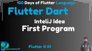 Flutter | Creating Your First Flutter Program in IntelliJ IDEA