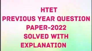 HTET Previous year question paper 2022Level2 child development and pedagogy@simraneducom5004