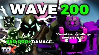SOLO Endless Wave 200 w/ The OP Reworked Relic! (Roblox TDX)