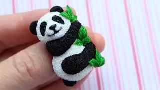 Miniature Panda\Polymer Clay🐼🌿\Tutorial through Etsy\Мініатюрна Панда\Полімерна глина🐼🌿