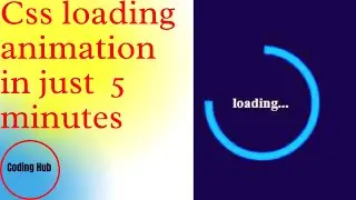 How to make Css loading animation / best Css animation tutorial for beginners . urdu/hindi