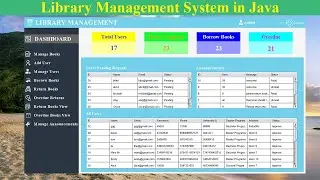 Library Management System in Java | NetBeans | MySQL Database