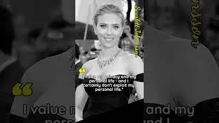I VALUE MY PRIVACY : SCARLETT JOHANSSON | SCARLETT JOHANSSON #shorts  #scarlettjohanson
