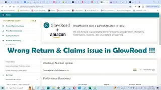 Wrong Return & Claims issue in GlowRoad !!!