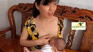 Breastfeeding for baby Thinh 55 days old