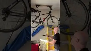I Installed a Bike Hoist Garage Storage System