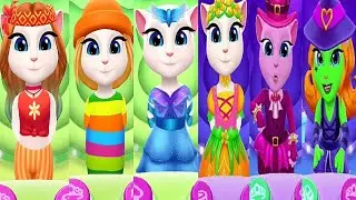 My Talking Angela 2 Spring update vs My Talking Angela 2 Halloween update Gameplay Android iOS