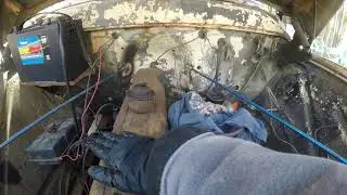 Changing the oil on a Chevrolet 235 motor (1956 Chevy Panel 3800)