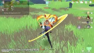 AMD Ryzen 3 5300U \ AMD Radeon Graphics \ Genshin Impact @1080p low settings  (16GB RAM)