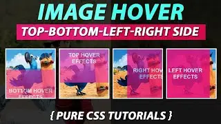 How To Create Effects On Images Hover Using Pure CSS By VRPawar  Plz SUBSCRIBE My Channels