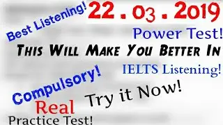IELTS Listening Practice Test 2019 With Answers | 22.03.2019