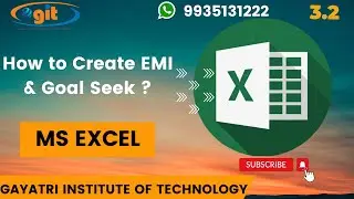 How to Create EMI & Goal Seek in MS Excel | GIT Education