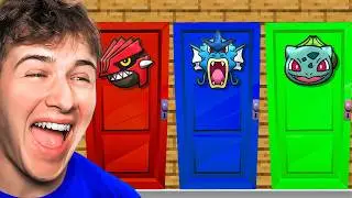 Don't Choose The Wrong Pokemon Door In Minecraft