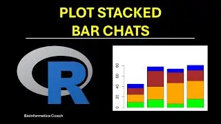 R for Bioinformatics Data Visualization - Plot Stacked Bar Chart using the barplot function