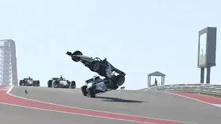 Bizarre AI crash on the F1 2021 game... 