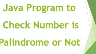 palindrome and pronic numbers in java
