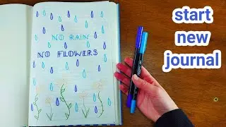 JOURNAL SET UP | starting my 12th journal (decorate the first page and journal with me!)