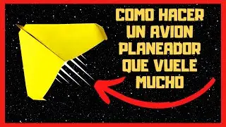 😱😊COMO HACER UN AVION DE PAPEL QUE VUELE MUCHO FACIL😉