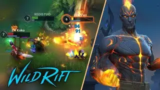 Wild Rift Brand Gameplay | 100% OP  New Champion (Build & Runes)