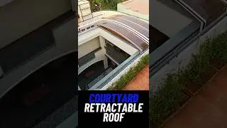 Megavent's courtyard Retractable Roof in India- www.megavent.co.in