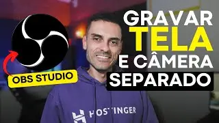 Como Gravar Tela e Câmera Separados no OBS Studio (Dica Muito Top) | Esse Vídeo Vale Milhões 🚀