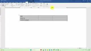 How to move a column in Word without affecting other cells