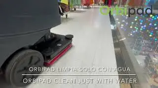 How to clean vinyl floors just with water and Orbipad from Bonastre system